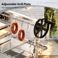 thumbnail image 6 of Brand Man Argentine Santa Maria Grill, Wood & Charcoal BBQ Grill with Asado Tools, Adjustable Height, Ash Grease Collector for Backyard Patio, 6 of 12