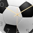 thumbnail image 4 of Injueey Reloj de pared de acrílico, decoración de dormitorio de casa de poco ruido, forma de fútbol Decoración del hogar Forma de fútbol, 4 of 6