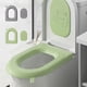 thumbnail image 1 of Xihbxyly Ofertas de 1 Dolar Asiento de Inodoro de Eva Asiento de Inodoro Doméstico Asiento de Anillo Funda de Asiento Impermeable Ligera para Asiento de Inodoro con Asa para Diferentes Estaciones, 1 of 6