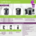 thumbnail image 5 of Perfect Pod Cafe Save Reusable K Cup Pod Coffee Filters - Refillable Coffee Pod Capsules with Built-in, Integrated Mesh Strainer for Use with Keurig & Select Single Cup Coffee Makers, 6-Pack, 5 of 11