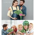 thumbnail image 3 of DolliBu Happy Mother's Day Super Soft Green Alligator Plush Hat - Cute Stuffed Animal with Pink Heart Message for Best Mommy, Grandma, Wife, Daughter - Cute Wild Life Plush Toy Gift - 17.5" Inch, 3 of 6