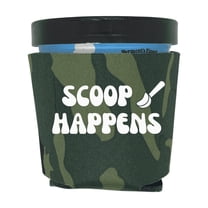 Ice Cream Pint Coolers, Scoop Happens, Funny Ice Cream Pint Sleeves, Funny Party Favor and Gift Ideas, Foam Holder for Ice Cream Lover
