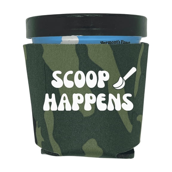Ice Cream Pint Coolers, Scoop Happens, Funny Ice Cream Pint Sleeves, Funny Party Favor and Gift Ideas, Foam Holder for Ice Cream Lover