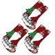 thumbnail image 5 of Juego de 3 medias navideñas BuyWeek decoración para árbol de Navidad bolsa de regalo de Navidad, 5 of 14