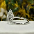 thumbnail image 4 of solitaire jewels 3CT Pear Moissanite Hidden Halo Engagement Ring For Women, 10K Rose Gold, 4 of 6