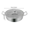 thumbnail image 2 of Double-flavor Hot Pot Hot Pot with Divider Hot Pot with Clear Lid, 2 of 19