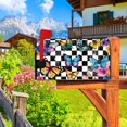 thumbnail image 2 of Buffalo Plaid Butterfly Mailbox Covers Colourful Butterflies Black White Magnetic Mailbox Wraps Rural Mail Box Wraps Post Letter Box Cover for Outdoor Yard Decor Standard Size 18x21 Inch, 2 of 6