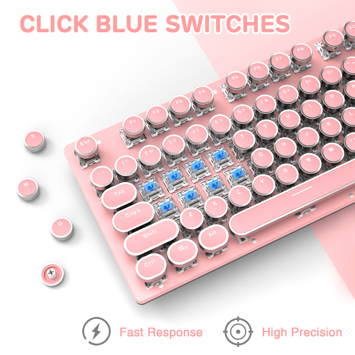 LexonElec Typewriter Mechanical Gaming Keyboard photo 5