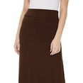 thumbnail image 4 of Women's Stretchy Flowy Maxi Skirt with Elastic Waistband for Comfort and Style, 4 of 4