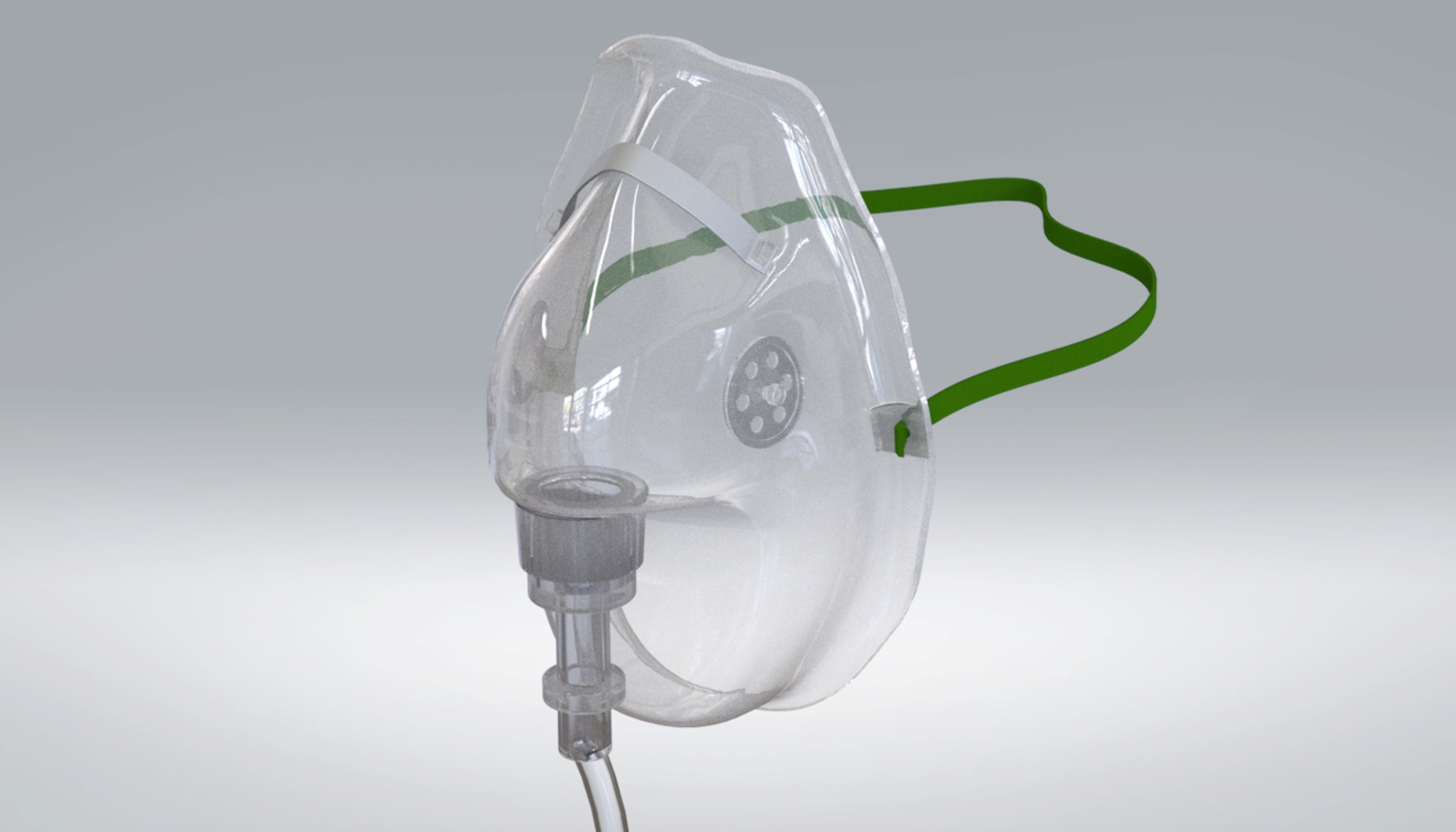 Endure Industries Oxygen Mask And Tubing, Elongated, Adult, Pack of 5