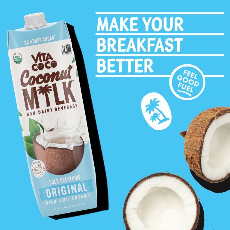 Vita Coco, Coconut Milk, 33.8oz, Original, Pack of 6 - Walmart.com