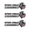 Black 3pcs, variant on Retired Lineman Proudly Served Metal Car Emblem, 3D Flag and Pole Climber Lineman Car Emblem, Metal Flag Emblems Cars Decal Sticker for Truck SUV Toolbox Electrician Men