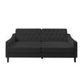 thumbnail image 2 of Resenkos 77" Upholstered Sofa Couch with Wood Leg, Square Arms and Tufted Back for Living Room, Bedroom, Apartment, Grey, 2 of 7