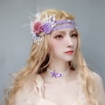 thumbnail image 3 of Yunliwuli Women Mermaid Headband, Elegant Flower Headpiece Mermaid Crown Styling Hair Accessories Photo Prop, 3 of 6