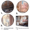 thumbnail image 3 of Designart "Bathroom delicate Glow II" Bath & Laundry Floater Framed Canvas Art Print, 3 of 7