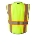 thumbnail image 2 of Kishigo - Premium Brilliant Series Heavy-Duty Class 2 Vest - 1510-1511 - Lime, 2 of 4