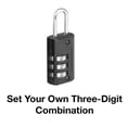 thumbnail image 4 of Master Lock Combination Padlock, 1, Black, 4 of 6