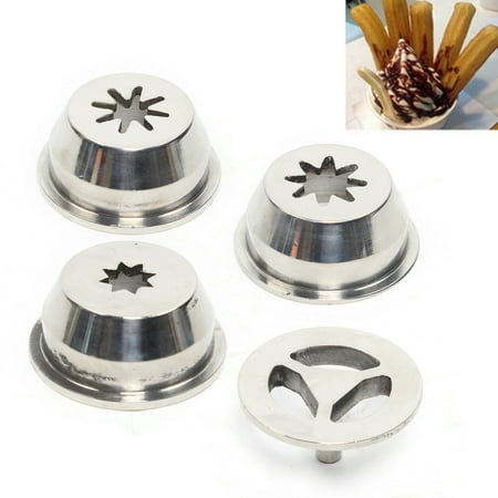 

CNCEST 4pcs Stainless Steel Churrera Churros Device Nozzle 8/15/24mm for Churro Maker