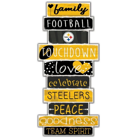 Pittsburgh Steelers 5'' x 24'' Celebrations Stack Sign