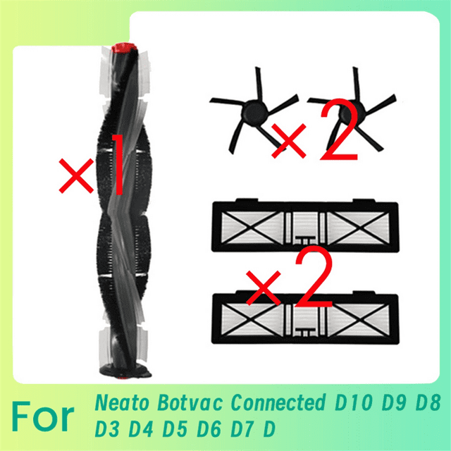 5 Piezas para Connected D10 D9 D8 D3 D4 D5 D6 D7 D Series D75 D80 D85, Cepillo Lateral Principal, Filtro Ultra