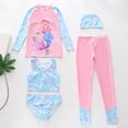 thumbnail image 6 of Girls' Swim Set Children's Swimsuit for Small Medium and Large Sizes Two Piece Long Sleeved Swimsuit with Sun Five, 6 of 6