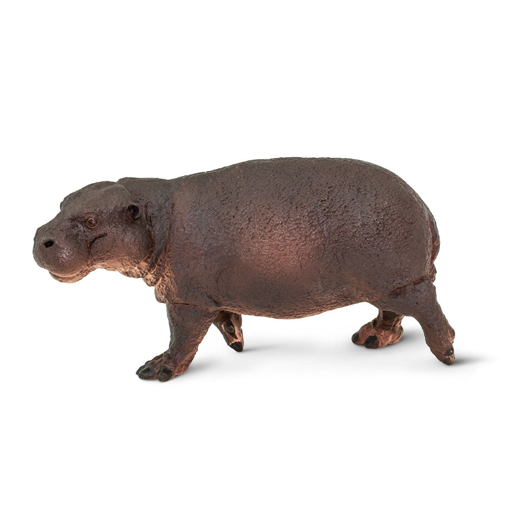 Kid Galaxy Hippopotamus Family Figures Wild Zoo Animal Figurines Safari Toy for sale online 