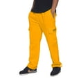 thumbnail image 4 of Victorious Men's Heavyweight Fleece Relaxed Lounge Cargo Sweatpants - Neon Yellow - Small, 4 of 6