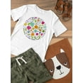 thumbnail image 3 of Circle Of Flowers T-Shirt Toddler -Image by Shutterstock,  3 Toddler, 3 of 4