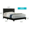 thumbnail image 2 of Glory Furniture Caldwell G1304-QB-UP Queen Bed , BLACK, 2 of 8