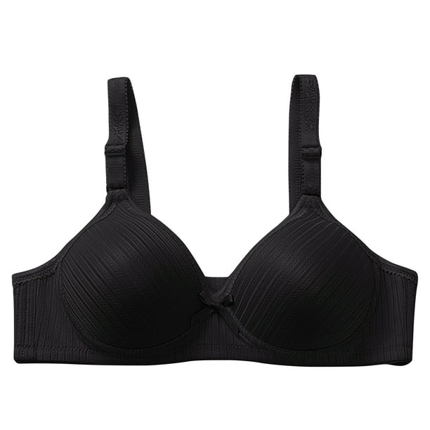 CHGBMOK Plus Size Sports Bras for Womens Woman's Fashion Solid Color  Comfortable Hollow Out Bra Underwear No Rims Comfort Strap Full Coverage Bra  