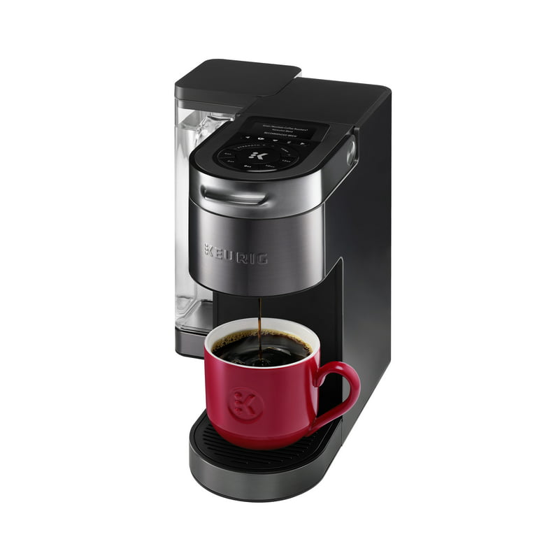 Keurig K-Supreme Plus Coffee Brewer with 24 K-Cups, My K-Cup & Voucher - Black Stainless