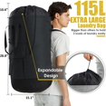 thumbnail image 3 of Mochila de lavandería Ãzhido 115L con correas para los hombros, 3 of 6