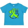 thumbnail image 3 of Inktastic Love, Care, Cure Lymphoma Awareness Lime Green Ribbon Hearts Boys or Girls Baby T-Shirt, 3 of 5