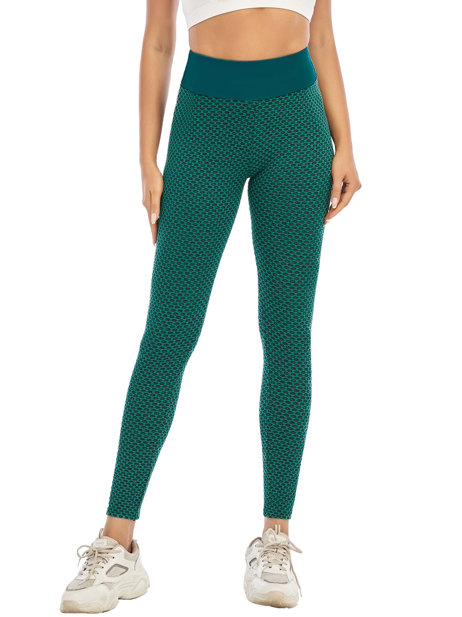 DODOING Women High Waisted Ruched Butt Lifting Leggings Scrunch