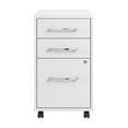 thumbnail image 2 of Hustle 3 Drawer Mobile File Cabinet in White - Engineered Wood, 2 of 7