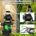 thumbnail image 4 of Electric Pressure Washer, 4800 PSI Max 3.0 GPM, High Pressure Cleaning Machine with Foam Cannon, 35 FT Power Cord, 20 FT Hose, 4 Connect Nozzles Hose Reel for Cars/Patio/Garage, 4 of 7