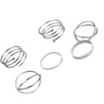 thumbnail image 2 of Minnieouse Paquete de 6 anillos femeninos, conjunto Vintage, joyería conjunta ajustable, anillos de apertura de aleación, accesorios de regalo para boda Ropa, zapatos y accesorios Miscelánea Plata Minnieouse PS13601-02, 2 of 6