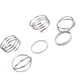 thumbnail image 5 of Qarigey Juego de anillos para niñas de 6 piezas, joyería de articulación ajustable, decoración de apertura de aleación, anillos elegantes, Ropa, zapatos y accesorios Miscelánea Plata Qarigey PS13601-02, 5 of 6