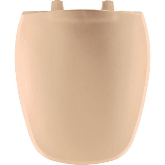 Round Closed Front Toilet Seat in Peach Bisque