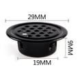 thumbnail image 4 of RichLink 10Pcs Stainless Steel Round Ventilation Cover Air Vent Louver Mesh Hole Wardrobe Shoe Cabinet Furniture Part Dia19 25 29 35 53Mm,Black 19Mm, 4 of 10