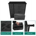 thumbnail image 5 of DWVO 7 Drawers High Dresser Living Room Storage Tower Organizer Black Grey, 5 of 8