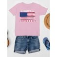 thumbnail image 3 of Independence Day Brush Flag T-Shirt Juniors -Image by Shutterstock,  Medium, 3 of 4