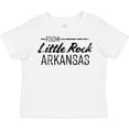 thumbnail image 3 of Inktastic From Little Rock Arkansas in Black Distressed Text Boys or Girls Toddler T-Shirt, 3 of 5