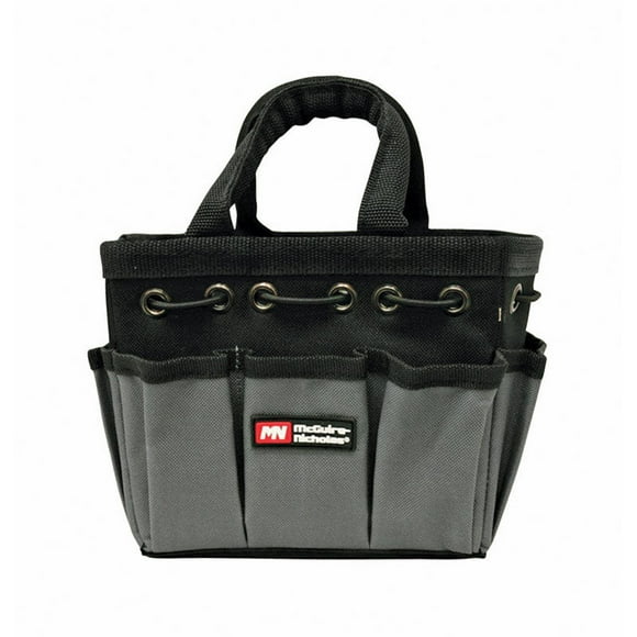 Bolsa para herramientas McGuire-Nicholas, 10 cm x 15 cm, poliéster, negra, 8 bolsillos
