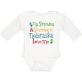thumbnail image 3 of Inktastic Nebraska Grandma Loves Me Boys or Girls Long Sleeve Baby Bodysuit, 3 of 5