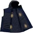 thumbnail image 4 of THERM-IC Adult Male Heated Urban Navy Blue Vest, Size: S, 4 of 7