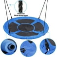 thumbnail image 6 of YSNW 48 Inch Large Blue Saucer Tree Swing Set for Kids Adults 700lb Weight Capacity Waterproof Flying Swing Seat with Adjustable Hanging Ropes for Outdoor Playground, Backyard(Blue), 6 of 8