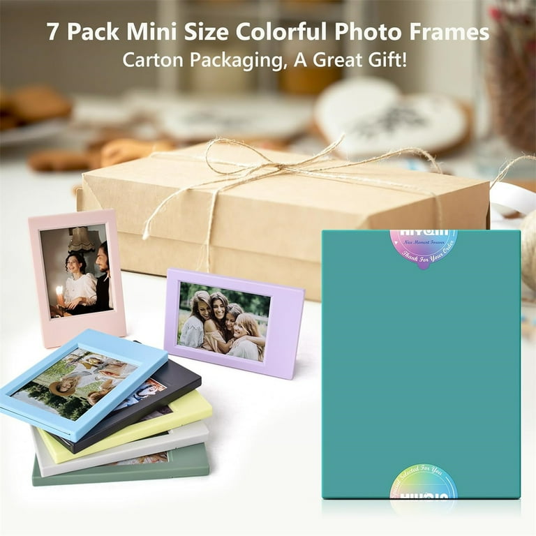 7 Pack Mini 3.6x2.4In Picture Frame Film Photofor Frame,Mini Frame