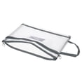 thumbnail image 3 of Uxcell A4 Nylon Document Pouch with Handle Mesh Clear Zip Files Bag, Gray, 3 of 5