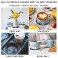 thumbnail image 5 of Blue Mountain Coasters Set of 4, Absorbent Coasters for Drinks, Misty Forest Nature Woodland Pine Tree Landscape Coaster for Desk Coffee Table Protection, Home Decor House Warming Gifts 4", 5 of 8
